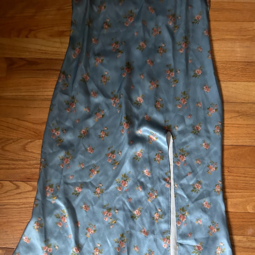 Reformation size small blue floral slip dress